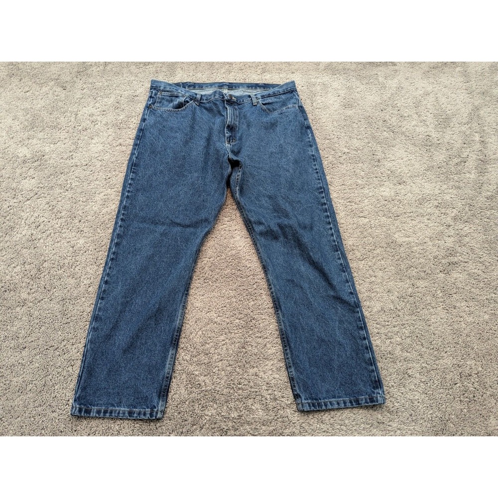 Magellan Jeans Mens 42 X 30 Blue Cotton Straight Denim